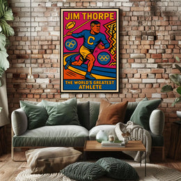 Jim Thorpe Legendary Athlete Poster