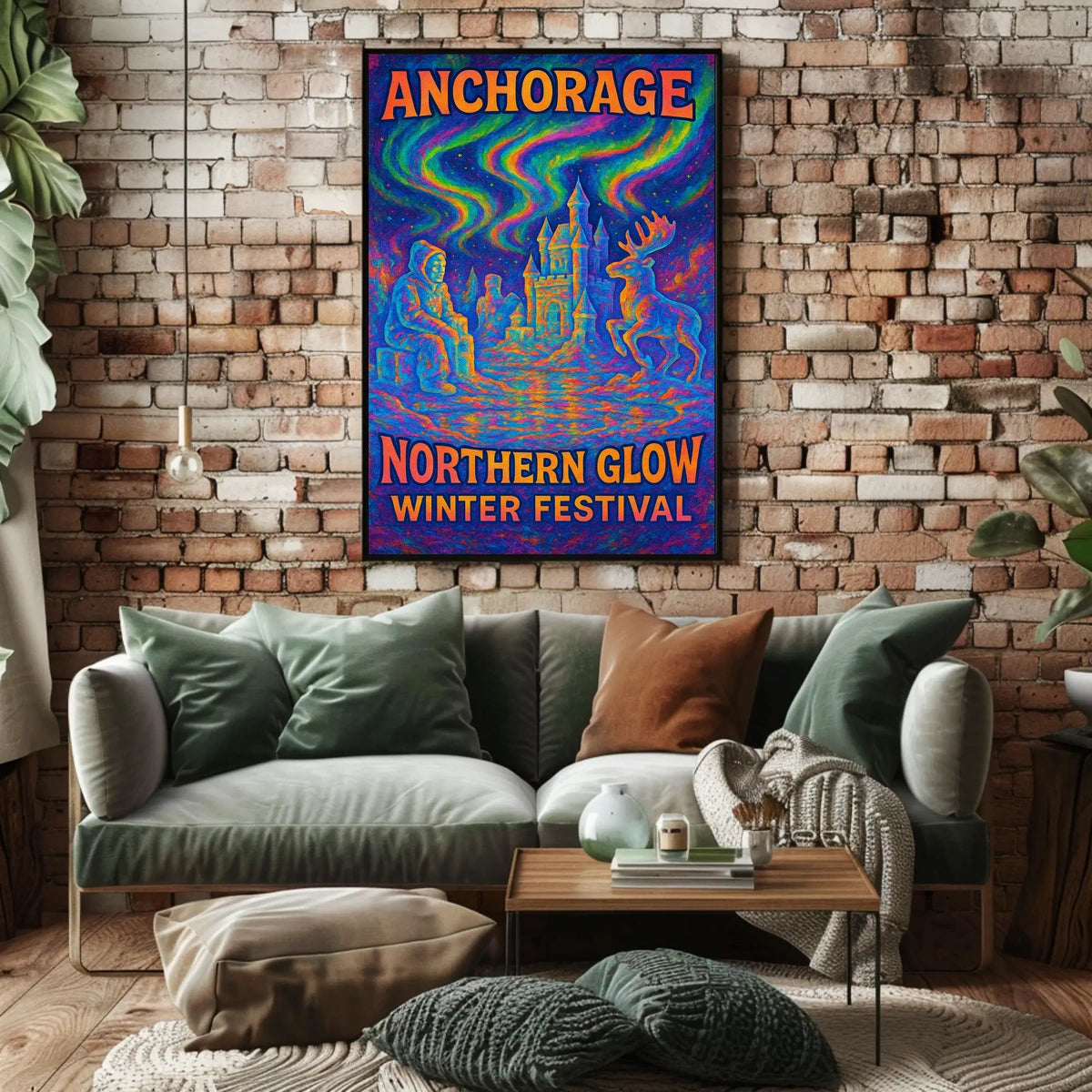 Anchorage Northern Glow Winter Festival Poster