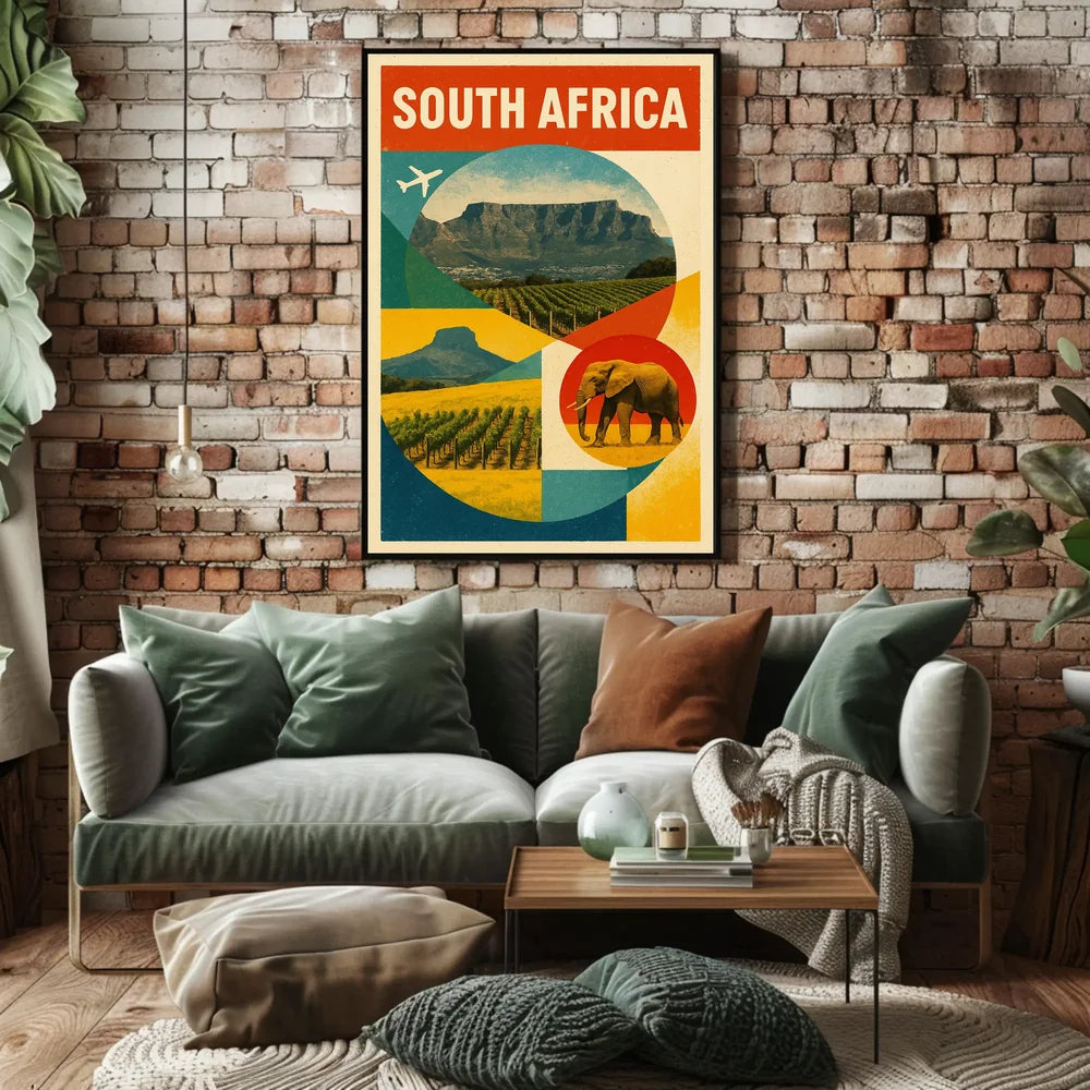 Discover South Africa Travel Inspiration Poster