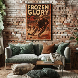 Frozen Glory Icy Landscape Photography Realism Poster