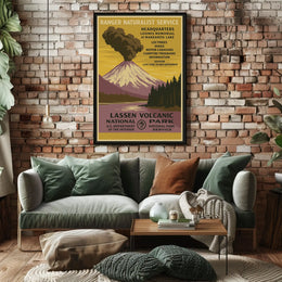Lassen Volcanic National Park Ranger Service Poster