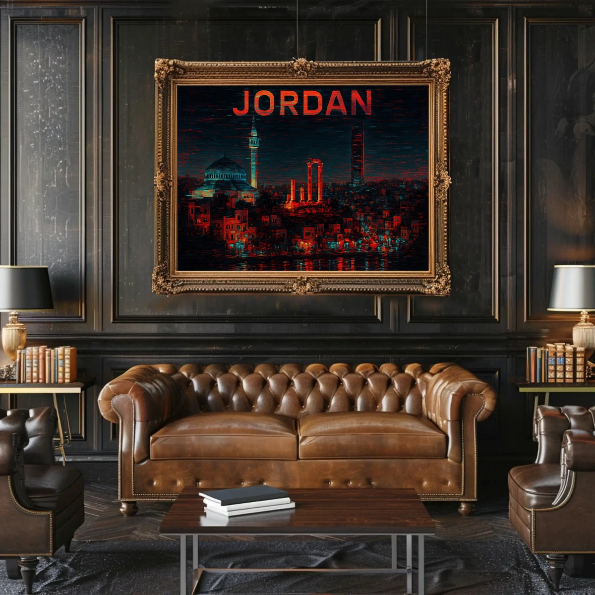 Jordan A Nighttime Cityscape Poster