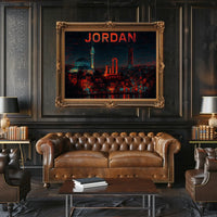 Jordan A Nighttime Cityscape Poster