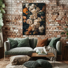 Floral And Fungal Harmony Wall Art Print