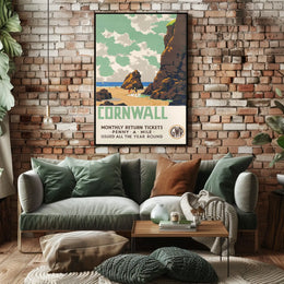 Cornwall Travel Promotion Poster