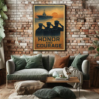 Honor And Courage Poster