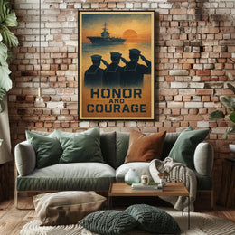 Honor And Courage Poster