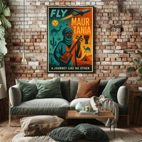 Mauritania Adventure Vintage Travel Poster PosterGoat