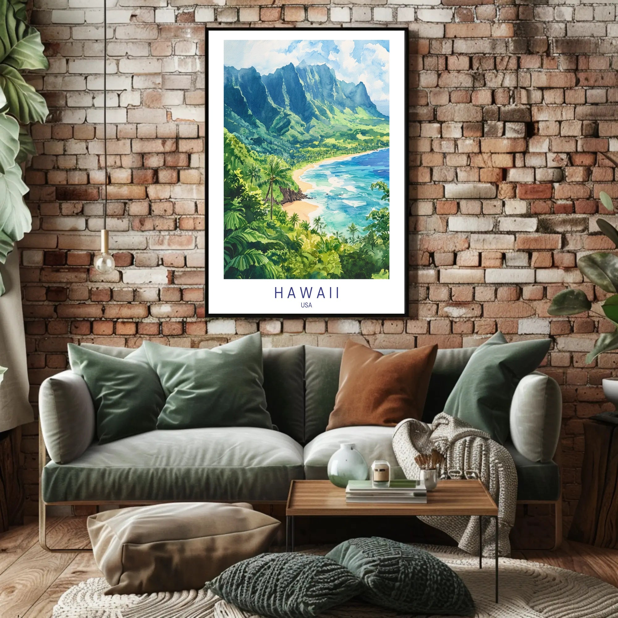 Scenic Hawaii Coastline Poster PosterGoat