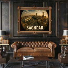Baghdad Cityscape Poster