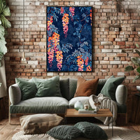 Vibrant Floral Illustrative Artwork for Artistic Poster