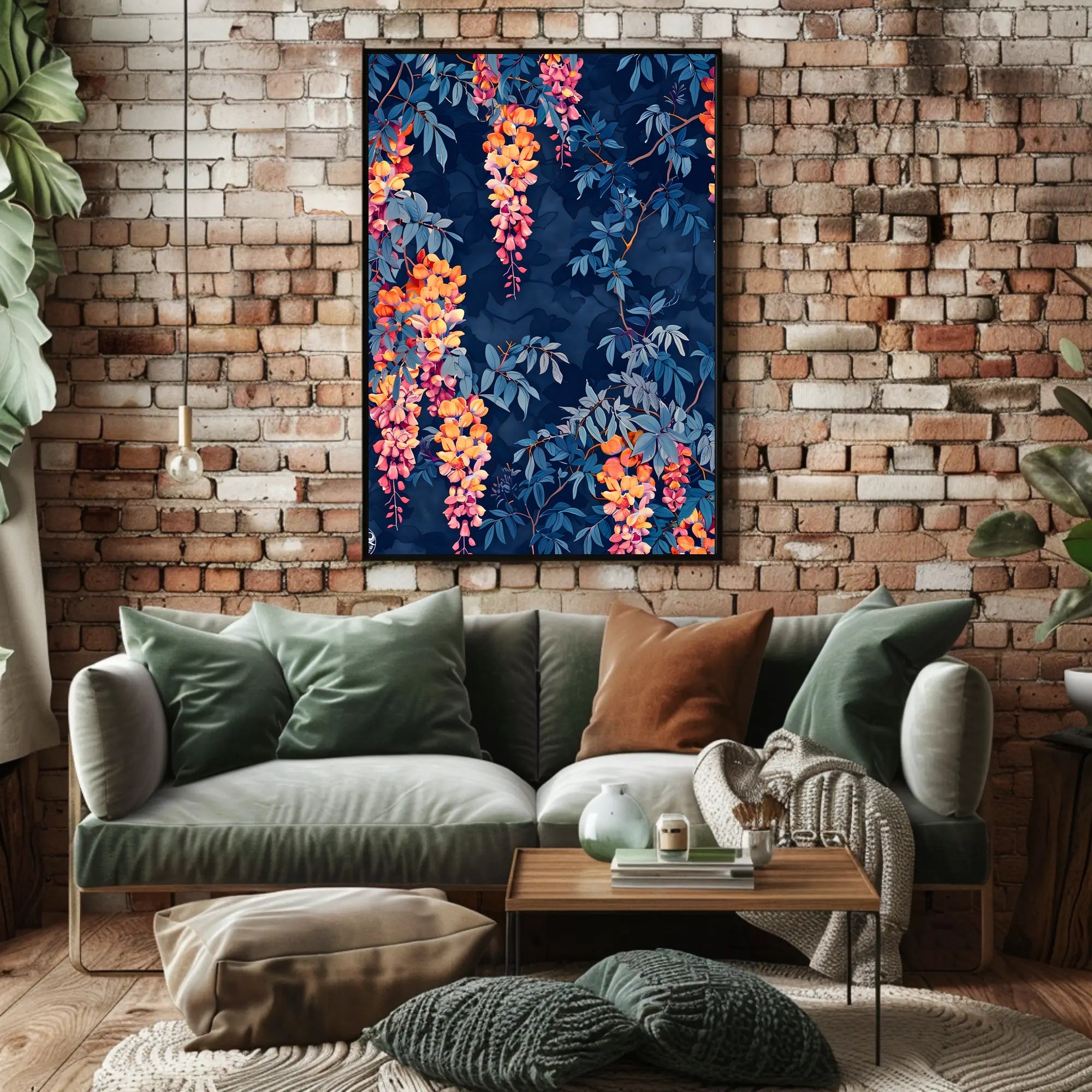 Vibrant Floral Illustrative Artwork for Artistic Poster