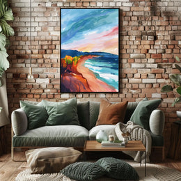Vibrant Coastal Landscape Poster