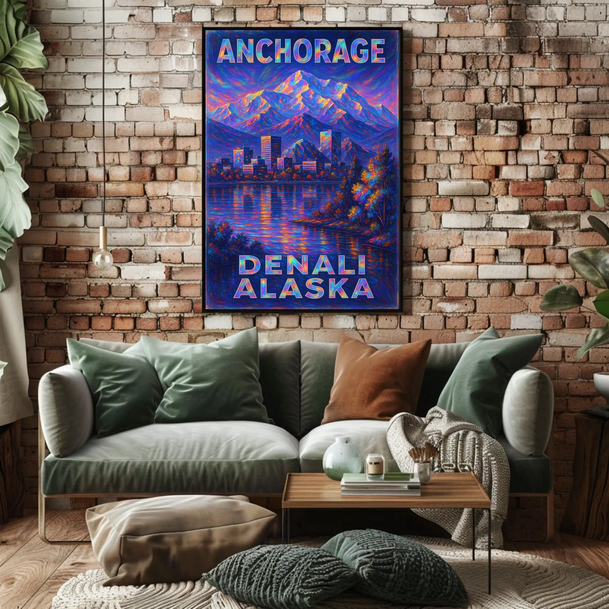 Anchorage And Denali AlaskaS Majestic Poster