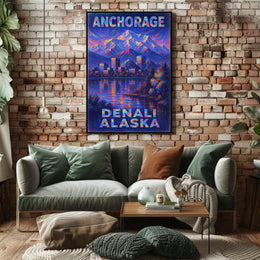 Anchorage And Denali AlaskaS Majestic Poster