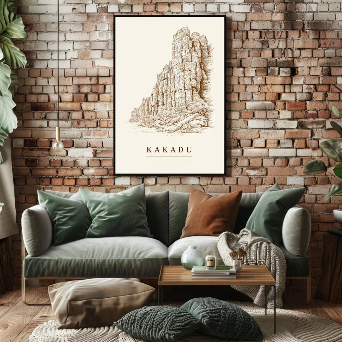 Kakadu Landscape Illustration Poster
