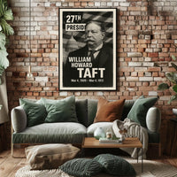 William Howard Taft 27th President of the United States Digital Montaje Poster