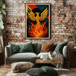 Phoenix Rebirth Artistic Masterpiece: Abstract, Artistic, or Pop Culture Poster