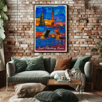 Saint Petersburg Russia Historic Cityscape Timeless Art Collectors Heritage Iconic Poster