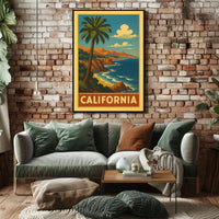 California Coastline Poster