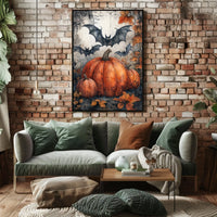 Halloween Whimsy Art Print - Abstract, Artistic Poster