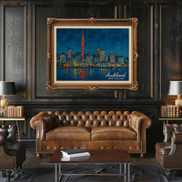 Auckland Skyline Poster