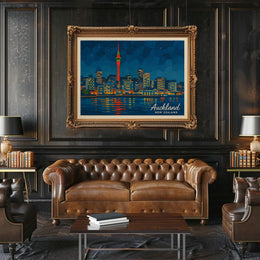 Auckland Skyline Poster