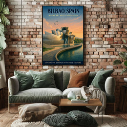 Bilbao Guggenheim Museum Poster: Cultural or Heritage Poster