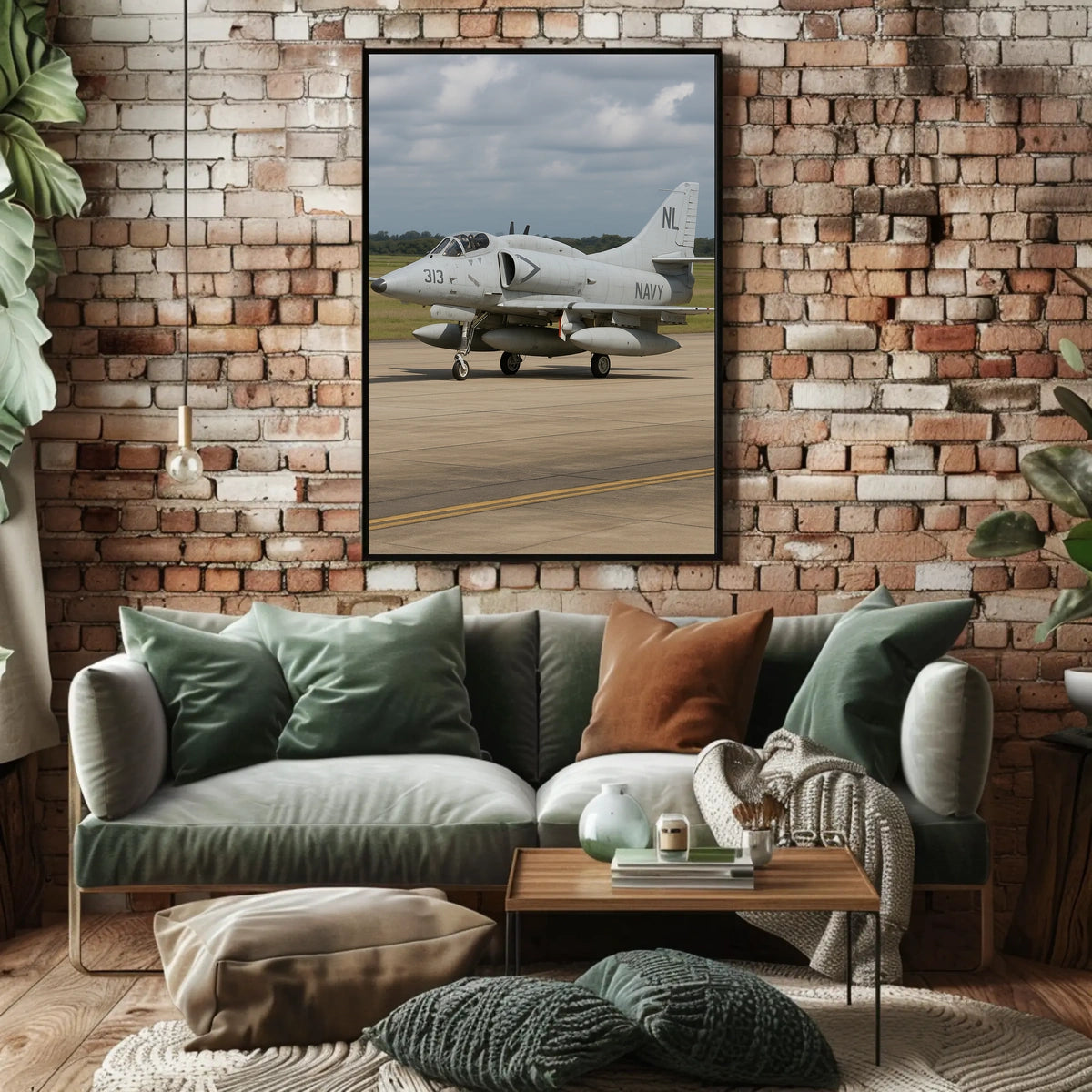 Military Jet on Runway: Military Recruitment Poster