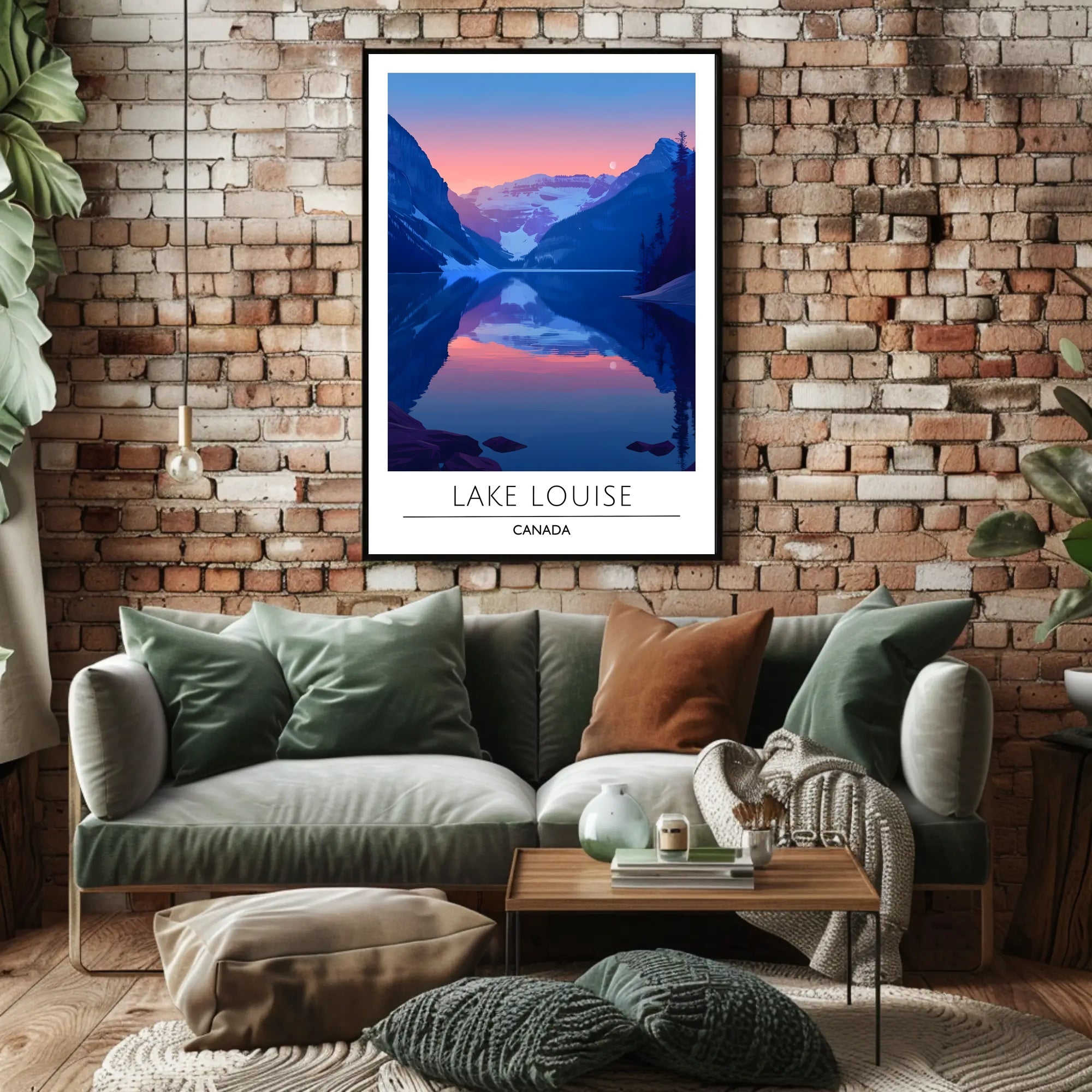 Lake Louise Tranquility Travel Art Poster