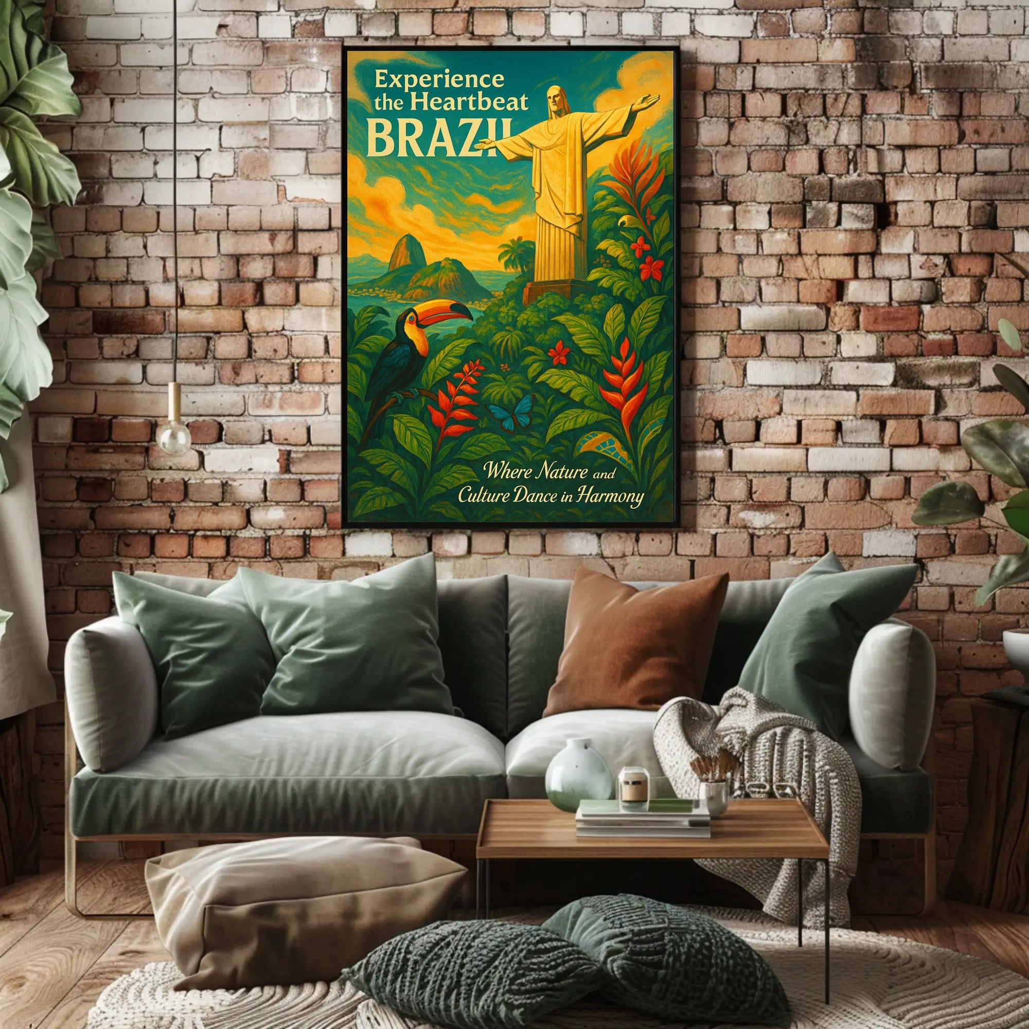 Experience The Heartbeat Of Brazil Poster