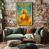 Sacred Jesus Vintage Art Religious Heritage Poster