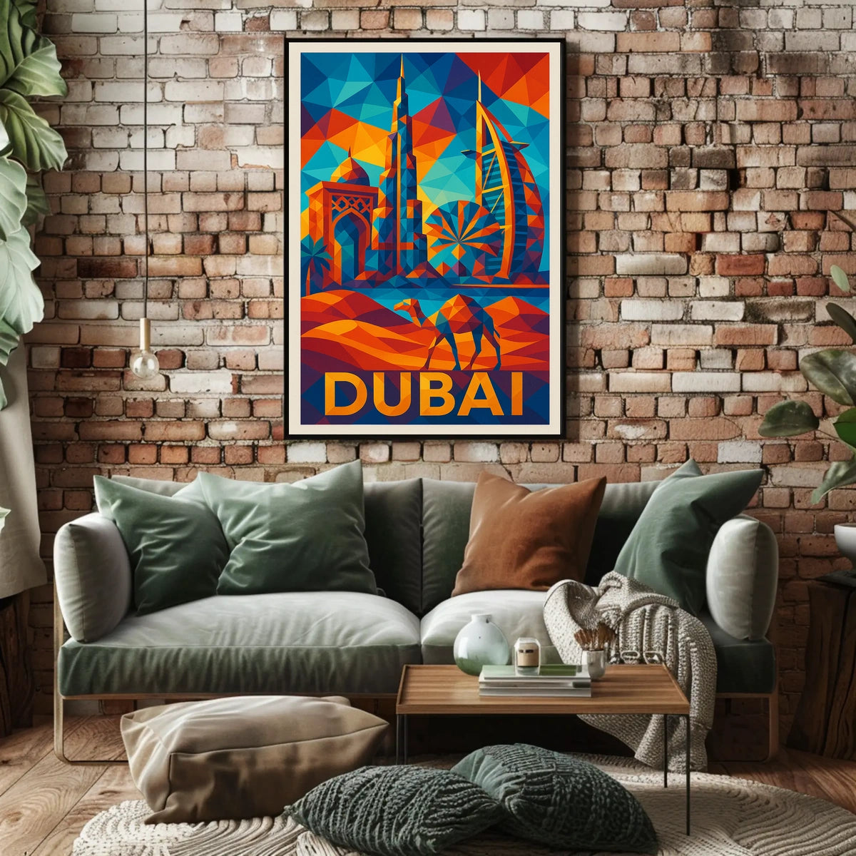 Vibrant Dubai Poster Premium Archival Print 18x24 For Homes