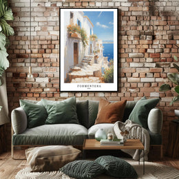 Formentera's Coastal Charm Poster PosterGoat