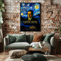 Herbert Hoover 31st President of the United States Presidential Masterpiece Series Poster