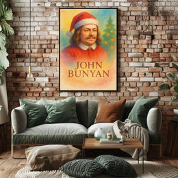 John Bunyan Christmas Festive Historical Portrait Poster
