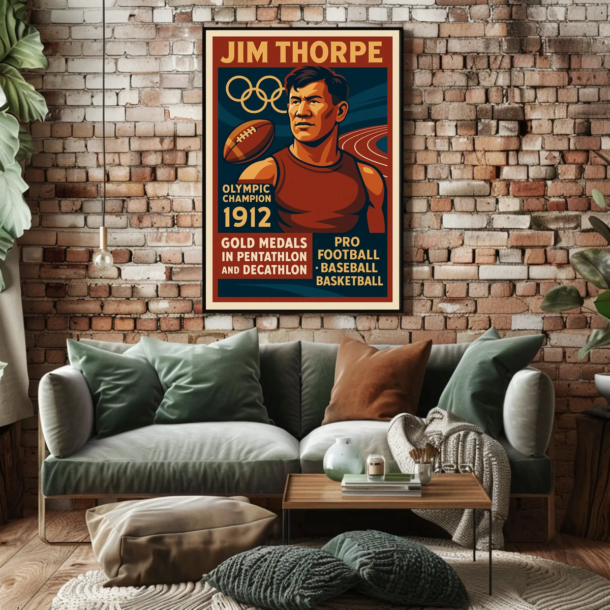 Jim Thorpe Legendary Olympic Champion Jim Thorpe Poster
