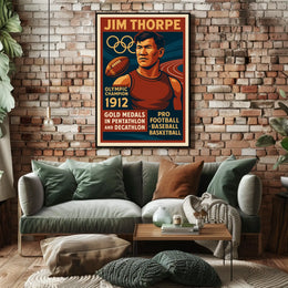 Jim Thorpe Legendary Olympic Champion Jim Thorpe Poster