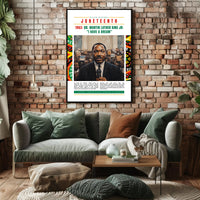 Black History Juneteenth MLK Speech Cultural or Heritage Poster