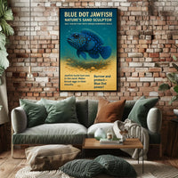 Blue Dot Jawfish NatureS Sand Poster