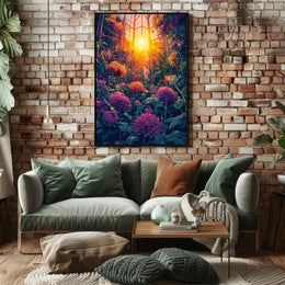 Nature's Beauty Greenhouse Scene Art Poster