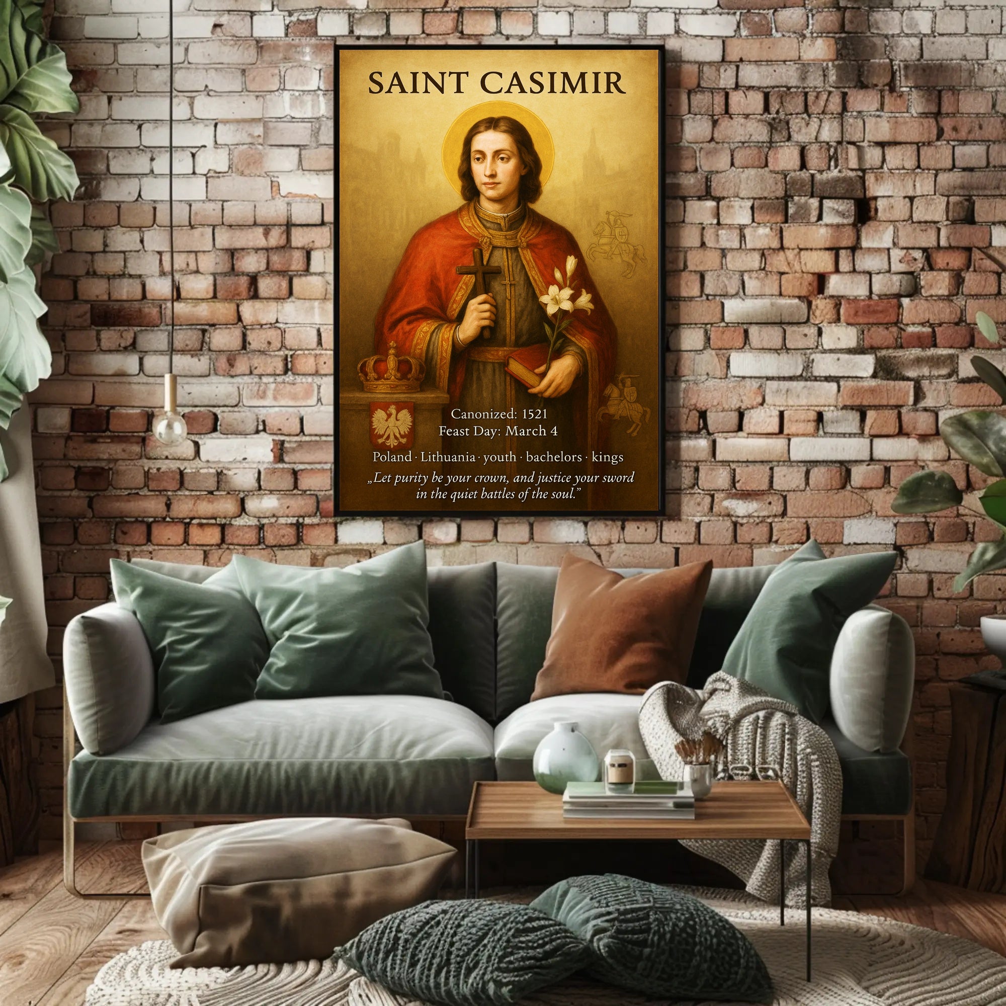 Saint Casimir Poster PosterGoat