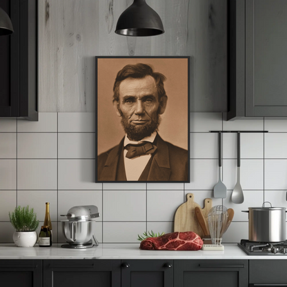 Abraham Lincoln 16th President Sepia Photo