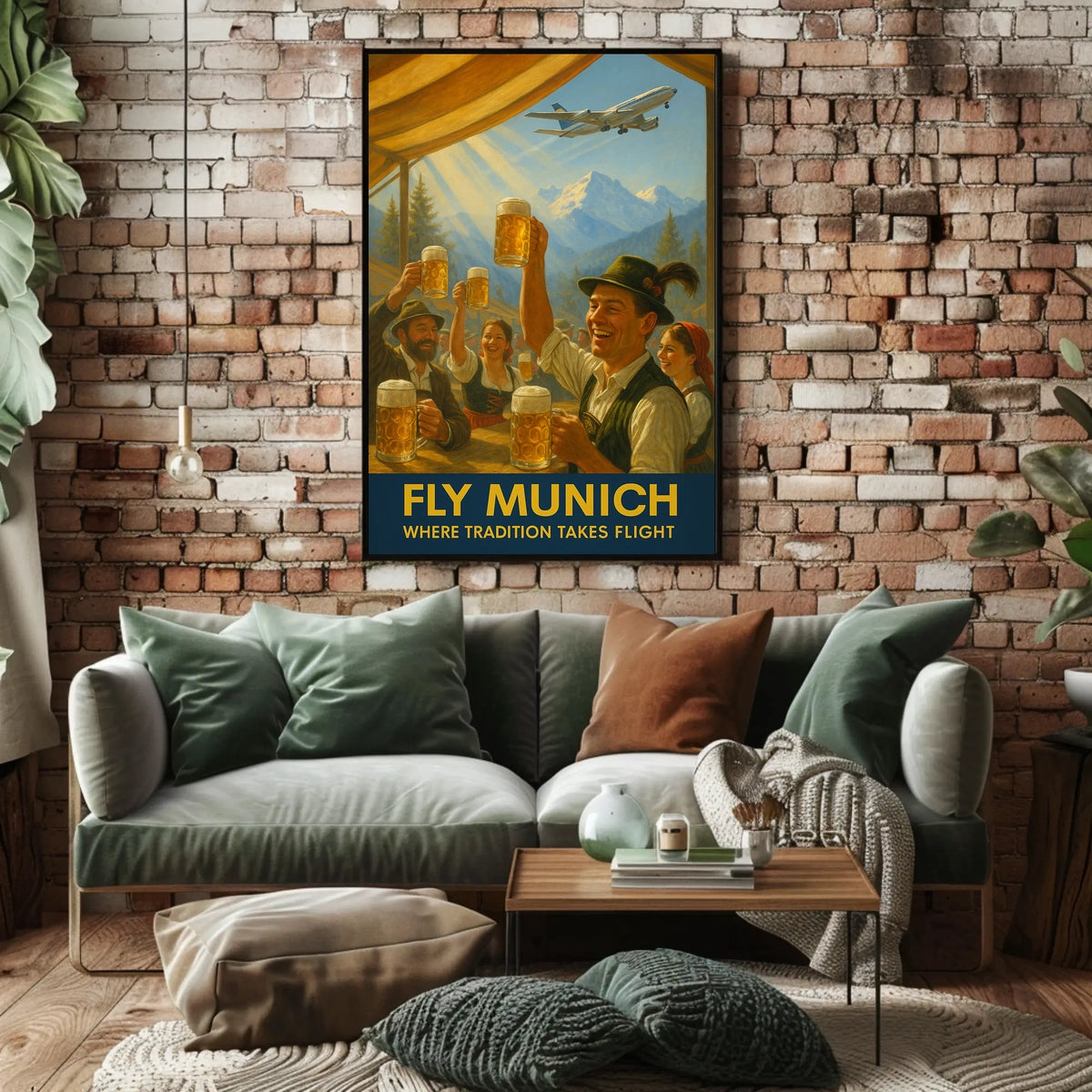 Fly Munich Where Tradition Takes Flight Poster