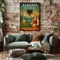 Albania: Land of Eagles Cultural Heritage Travel Poster