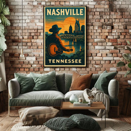 Nashville Skyline Poster
