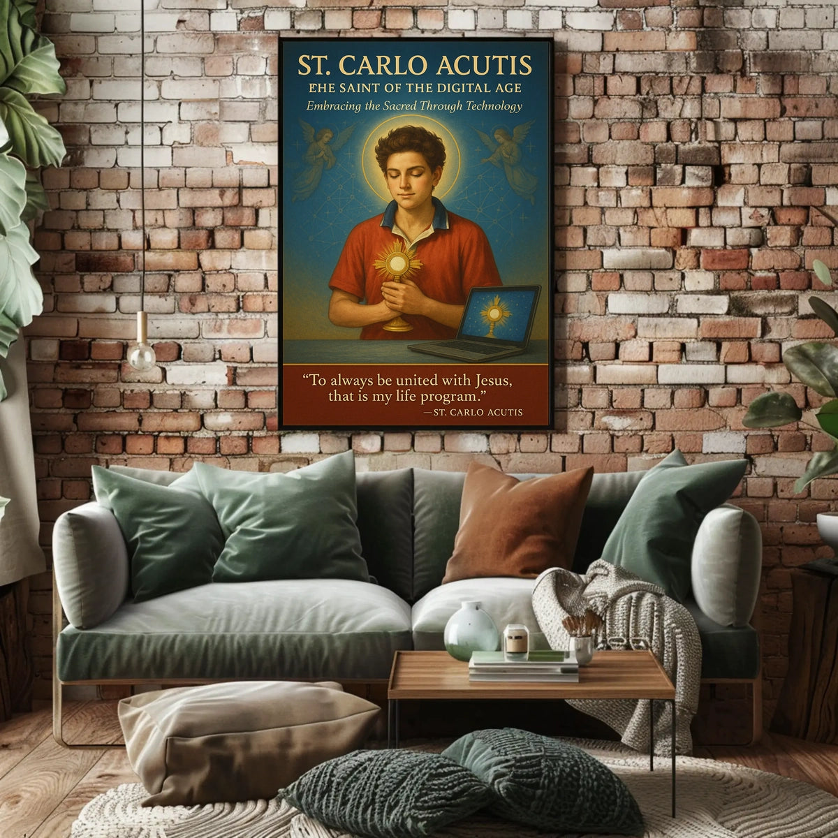 St. Carlo Acutis The Saint of the Digital Age Poster