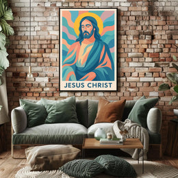 Jesus Christ Artistic Representation Poster