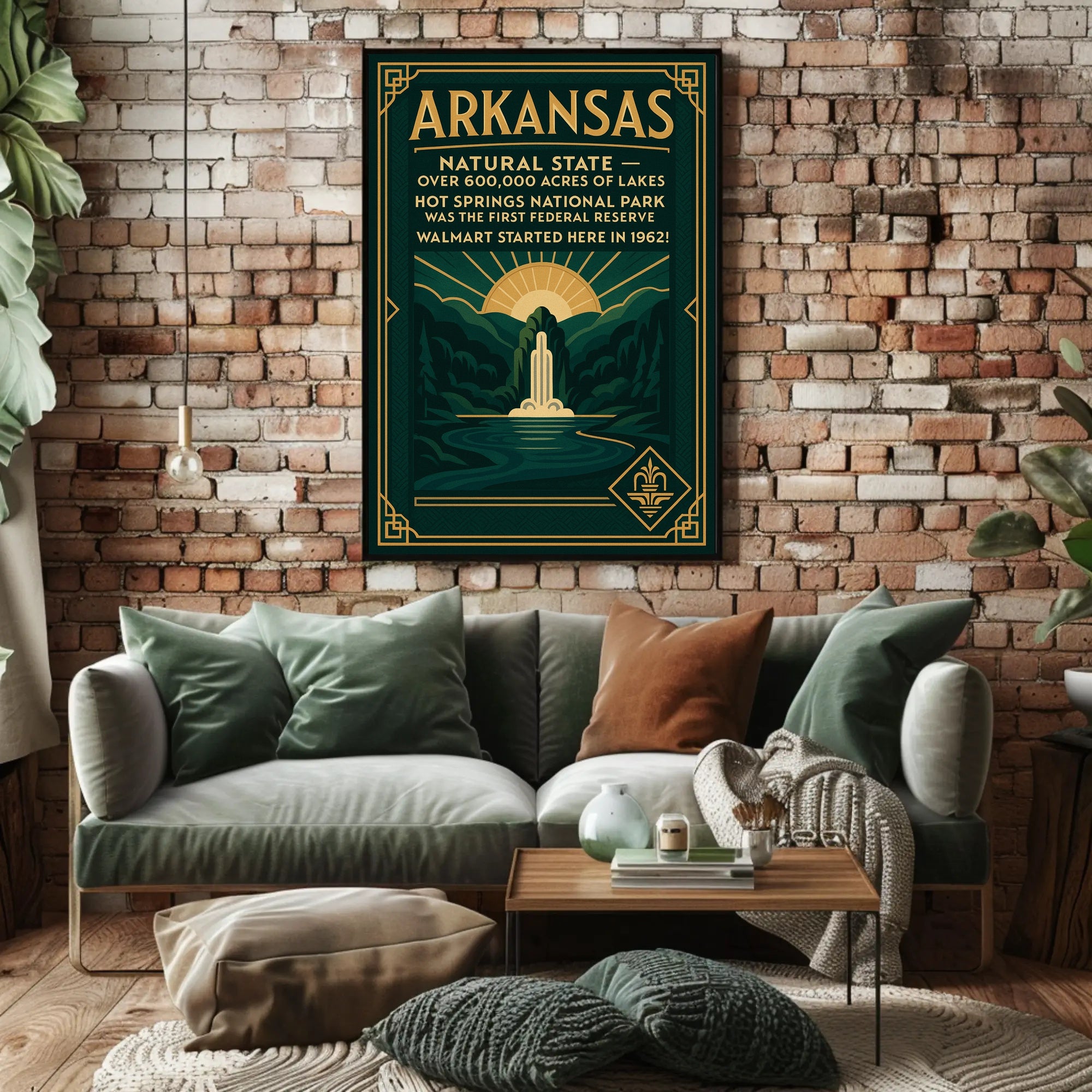 Arkansas The Natural State Poster