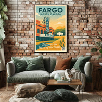 Discover Fargo, North Dakota Poster PosterGoat
